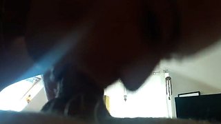 German gf from gargles my penis and I jizz on her ass