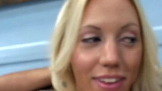Naughty blond Adriana disrespects dad by banging BBC