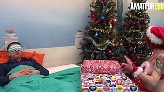 LaCochonne - CHRISTMAS PRESENT! Julie Valmont Mature French Slut Fucks Her Husband - AMATEUREURO