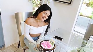 HOLED Happy bday ass-fuck smash and internal ejaculation with dark brown Adria Rae