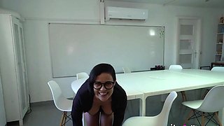 HOT FOR TEACHER: Busty Spanish mama fucks her own schoolgirl
