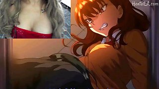 three GIRLS FUCKING A INNOCENT BOY - Hentai