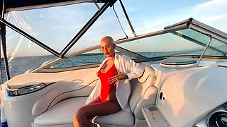 worthwhile penetrate on the boat moist video