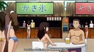 Teen Girls in An Orgy By The Pool | Hentai