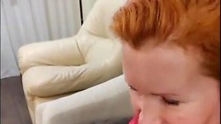 A red-haired Slut Fucks with a Tinder lad during the time that her spouse is away. She asks to drill rock-hard