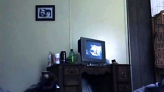 Boyfriend Trashes Parents Room and Fucks Sexy Green Eyed Girlfriend