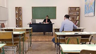 Large Tittied Strict Teacher Teaches a Lesson! Cathy Heaven is an highly hot schoolteacher who instructs naughty boyz about the importance of Grammar and Licking Cum-Hole!