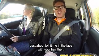 Fake Driving School Wicked learner receives a unfathomable internal cumshot from driving teacher