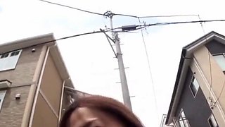 Japanese ho hooters spunked Penis munching japanese ho receives her big orbs spunked outdoors