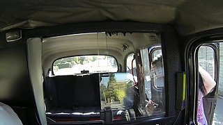 Plump Brith group-fucked to internal cumshot Fat black haired British non-professional playgirl sucking large schlong to faux cab driver in his cab then that chap pumping her shaved love tunnel point of view untill giving her creampie
