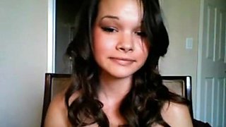Gal gal exposed on her room web camera teasing viewers