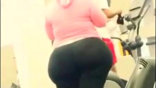 Large booty broad thighs at GYM