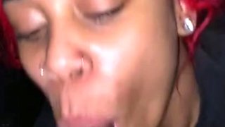 Nasty Slut Sucks Dick until I Cum in her Nose