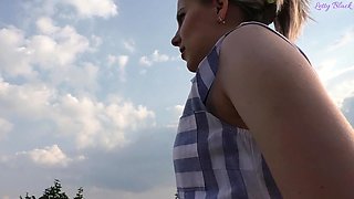 Remote Vibrator Outdoor - Public Walk in the Park to Orgasm