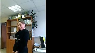 Office selfie Large Booty Flashing compilation!