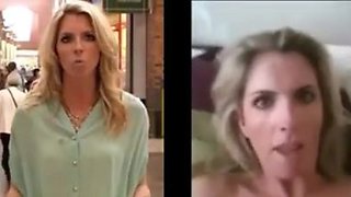 Leaked TV Reporter Masturbation Leaked sexy TV reporter dressed bare and onanism