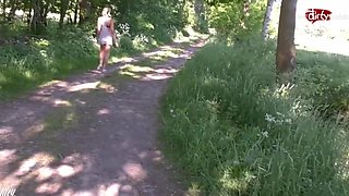 MyDirtyHobby - Blonde non-professional does assfuck in nature