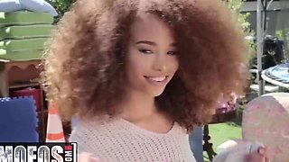 Cute afro legal age teenager Cecilia Lion loves sneaky fuck-a-thon - MOFOS