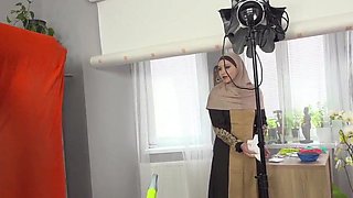 A Muslim cleaning female was punished for failing to accomplish the task