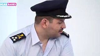 SUGARBABESTV: Greek Police officers avid fuckfest