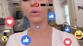 BrokenBabes - Getting Revenge From Her Cheating Boyfriend By Blowing Her Stepbrother on FB LIVE